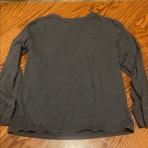 Polo by Ralph Lauren Dark Gray Long-Sleeve Crewneck with Green Pony